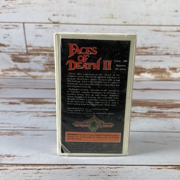Faces of Death 2 VHS 1990 - Picture 2 of 4